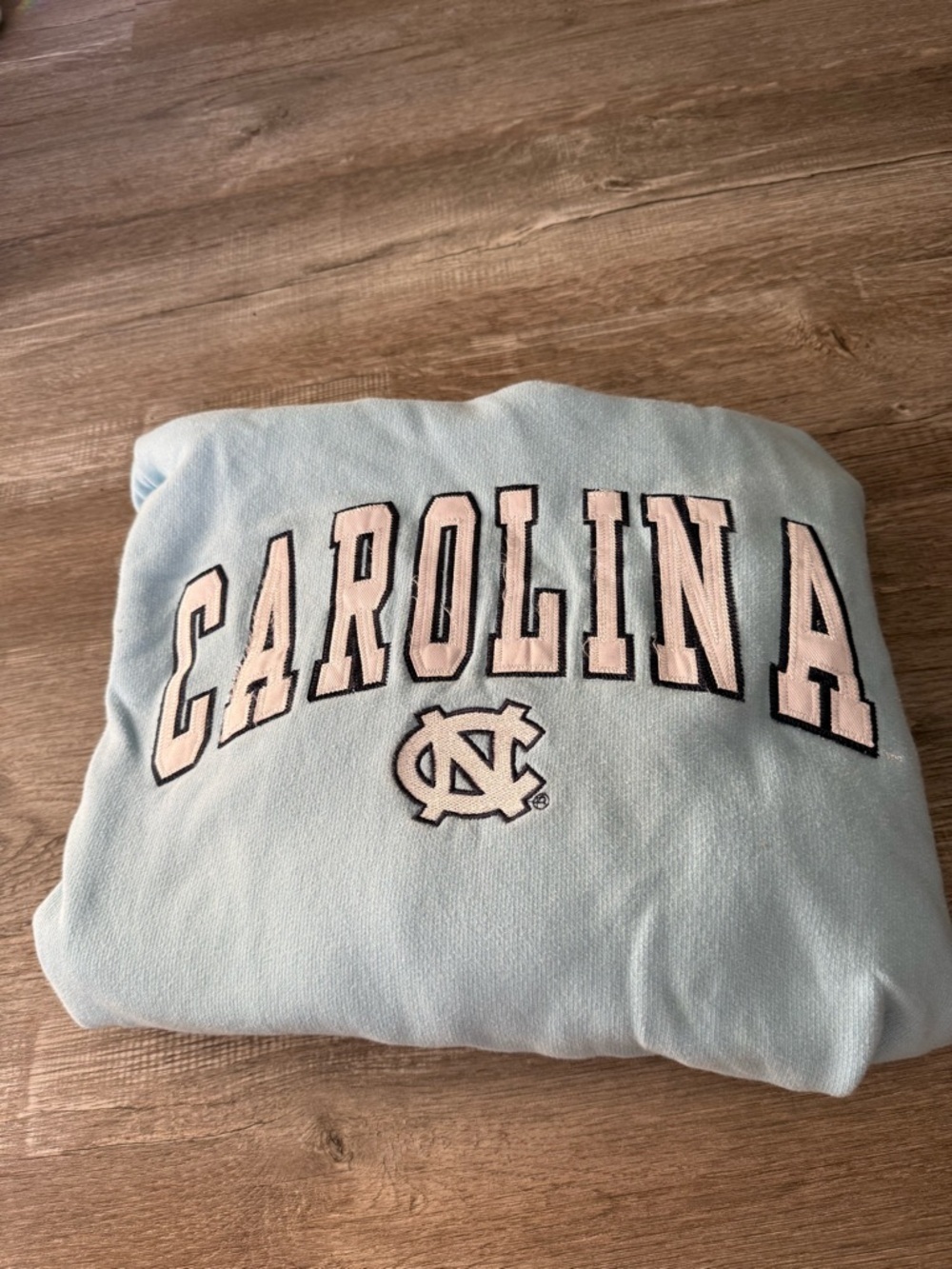OVB UNC North Carolina Tarheels Hoodie Sweatshirt Light Blue White Unisex Size M